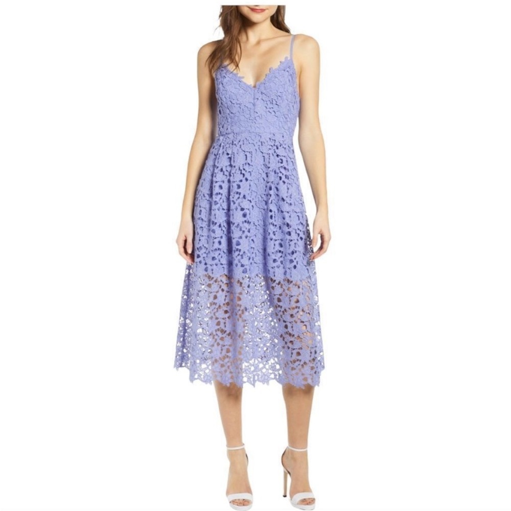 ASTR Dress- lace A-line MIDI Dress